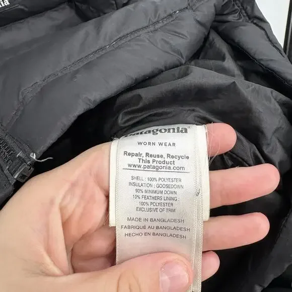 Patagonia Down Sweater Jacket Mens XLarge Insulated Goose Puffer Windproof Flaw - Picture 8 of 10